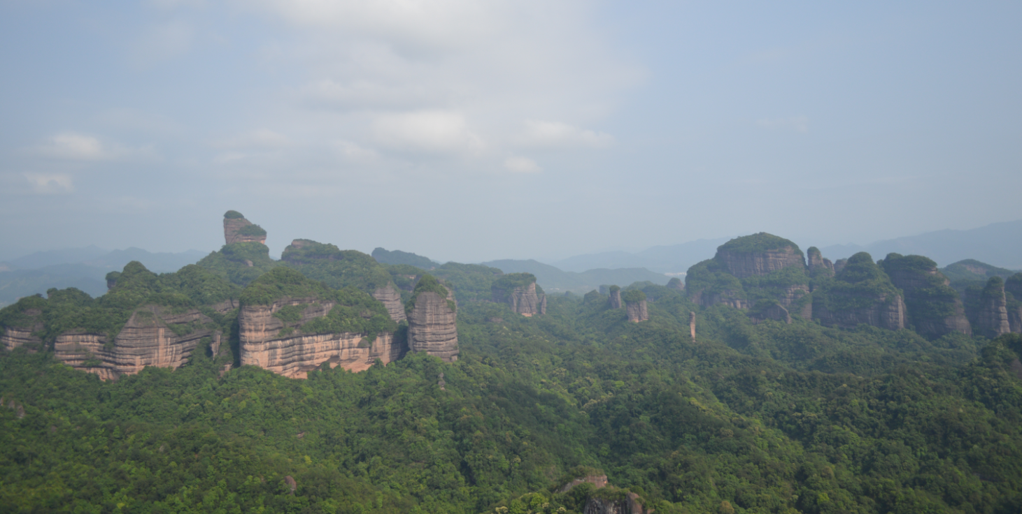 这是”长老峰“观日亭看到的全景